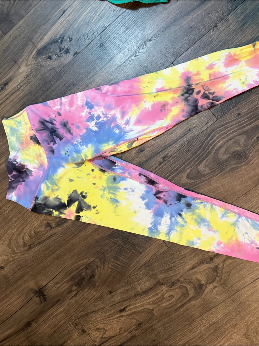 Balance Athletica Tie-Dye Leggings - Pink, Yellow, Blue